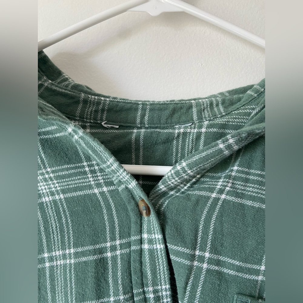 Women's Plaid Print Flannel Shirt - Picture 5 of 10